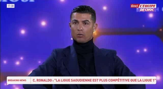 Cristiano Ronaldo : « La Saudi Pro League est plus compétitive que la Ligue 1