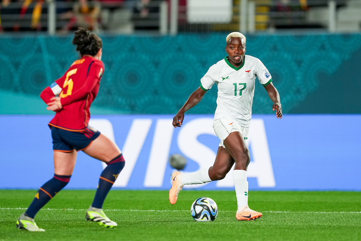 Racheal Kundananji pour la Zambie à la Coupe du monde 2023