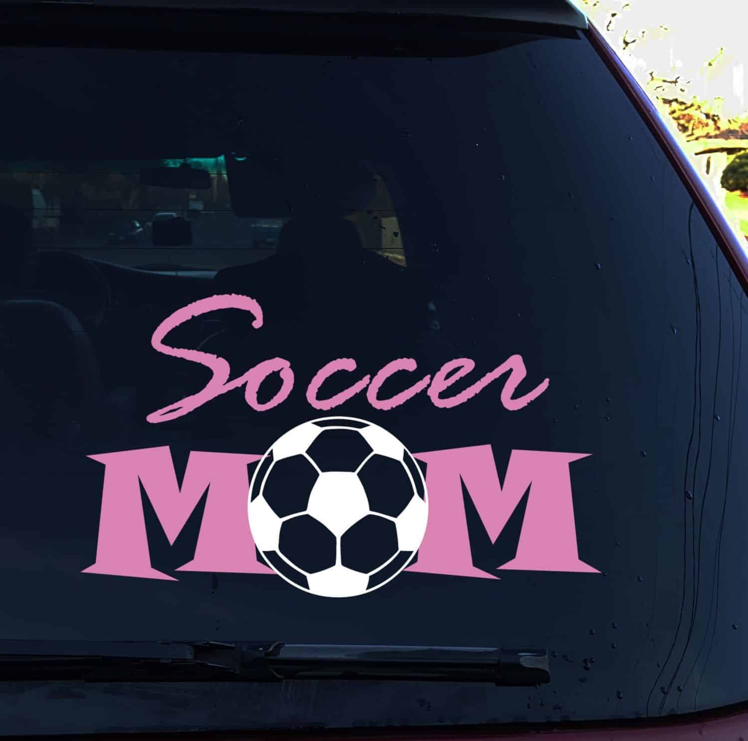 soccer mom decal