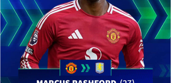 Football: Marcus Rashford a terminé un déménagement à Aston Villa! Il rejoint le club en prêt … |Tik Tok