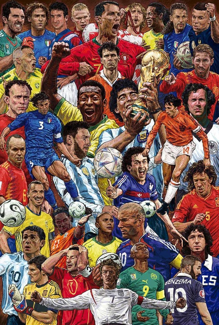 The legendary players of soccer
