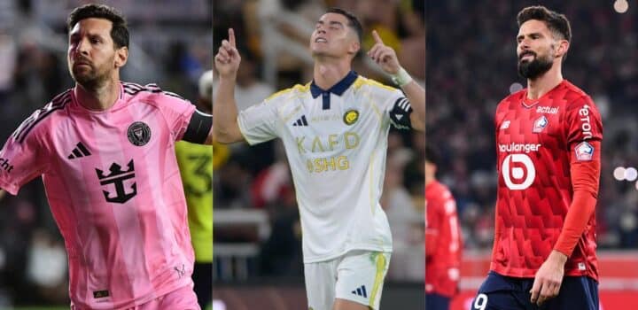 Messi, Ronaldo, Giroud ..