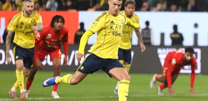 Foot : 25e année consécutive à marquer, découvrez en vidéo le premier but de 2026 de Cristiano Ronaldo